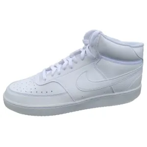 Nike Men's Court Vision Mid Triple White Basketball Shoes DN3577 100