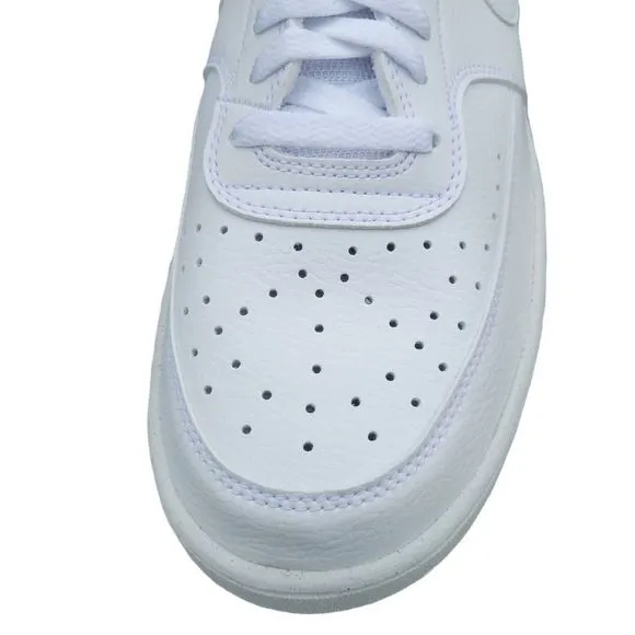 Nike Men's Court Vision Mid Triple White Basketball Shoes DN3577 100