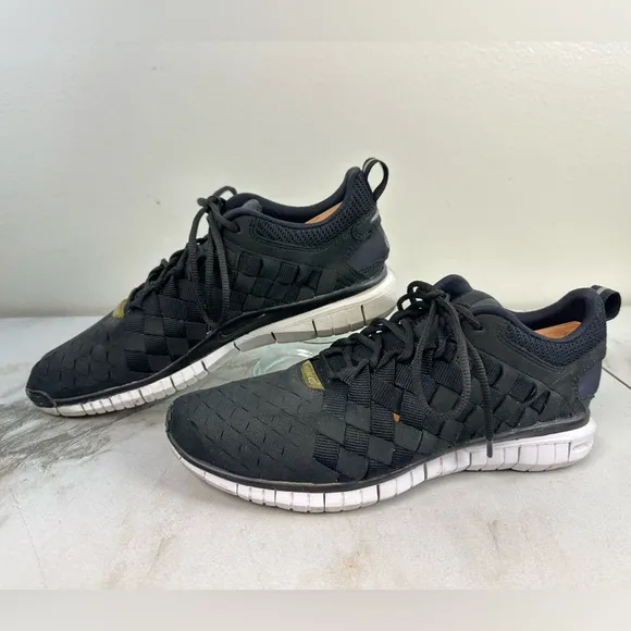 Nike Men's Free OG '14 Woven Black Running Shoes Sneakers, Sz 9.5