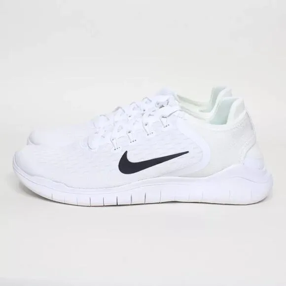 Nike Men's Free Run 2018 White/ Black Running Shoes 942836-100 Sneakers Size 8.5