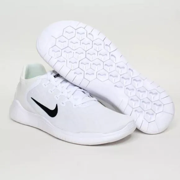 Nike Men's Free Run 2018 White/ Black Running Shoes 942836-100 Sneakers Size 8.5