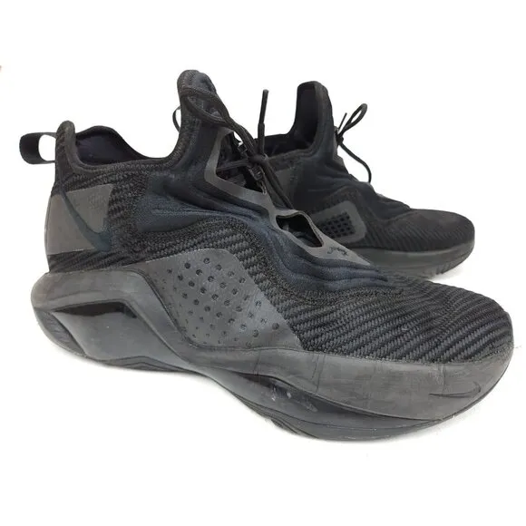 Nike Men's Lebron Soldier 14 Triple Black Basketball Shoes Sneakers Size 11