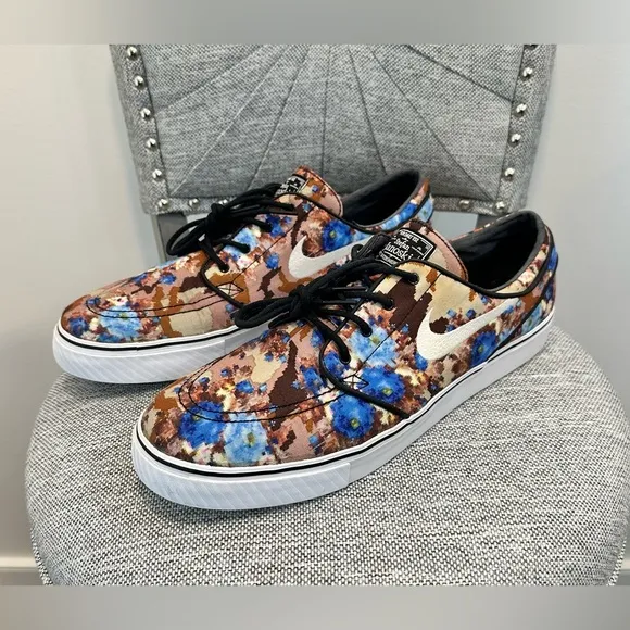 Nike Men’s Unique SB Stefan Janoski '2013 Pr 'Blue Digi Floral' SB Zoom-Size 13