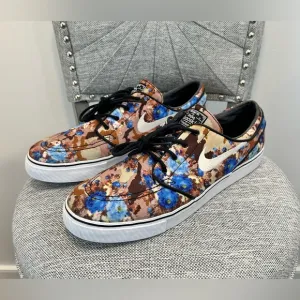 Nike Men’s Unique SB Stefan Janoski '2013 Pr 'Blue Digi Floral' SB Zoom-Size 13