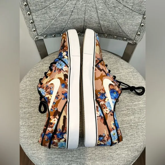 Nike Men’s Unique SB Stefan Janoski '2013 Pr 'Blue Digi Floral' SB Zoom-Size 13