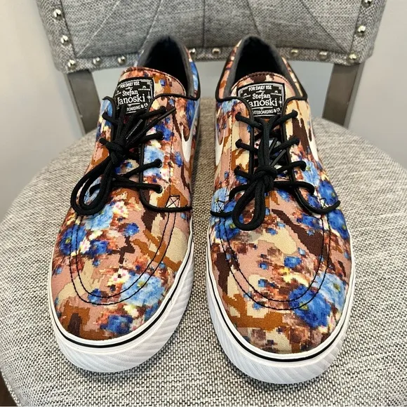 Nike Men’s Unique SB Stefan Janoski '2013 Pr 'Blue Digi Floral' SB Zoom-Size 13