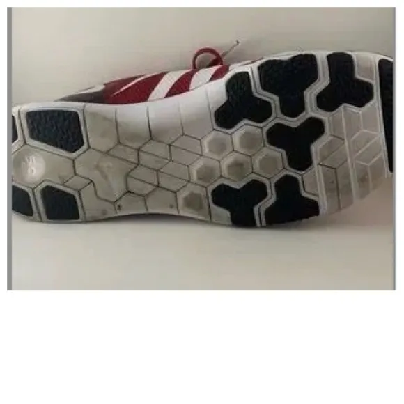 Nike Oklahoma Sooners Mens 11.5 Sneakers Shoes Red White Flywire Free Trainer