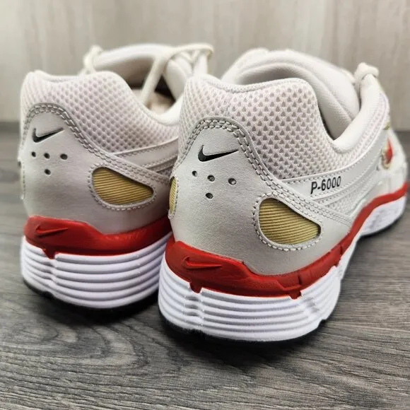 Nike P-6000 Sz 9.5 Mens Phantom Dragon Red White Black Casual Shoes Sneakers