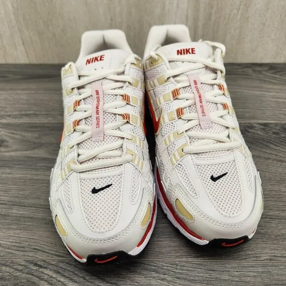 Nike P-6000 Sz 9.5 Mens Phantom Dragon Red White Black Casual Shoes Sneakers