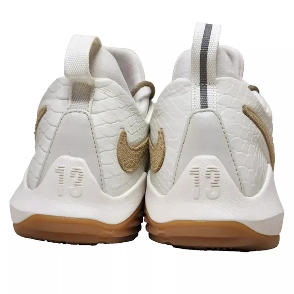 NIKE PG 1 'Ivory' Sz 10.5 Ivory/Oatmeal-Gum Light Brown-Vivid Sky 878627-110