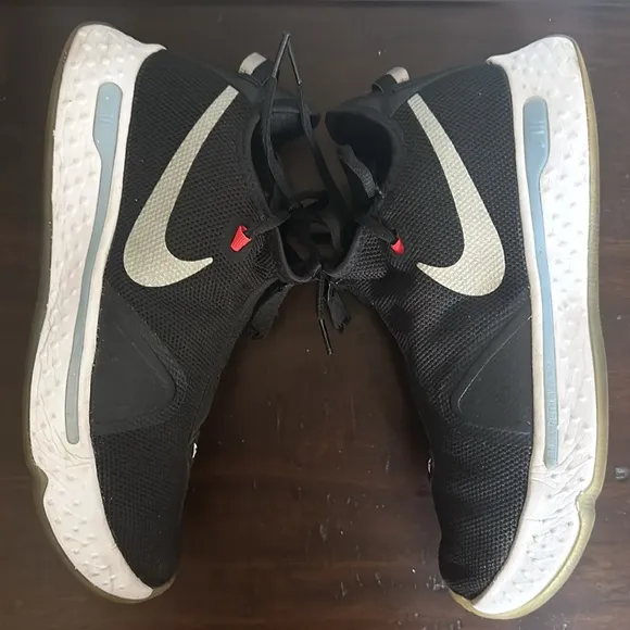 Nike PG 4 Paul George men black ice CD5079-001 lace &amp; zip up basketball shoes