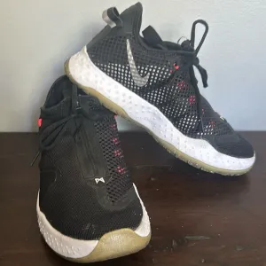 Nike PG 4 Paul George men black ice CD5079-001 lace &amp; zip up basketball shoes