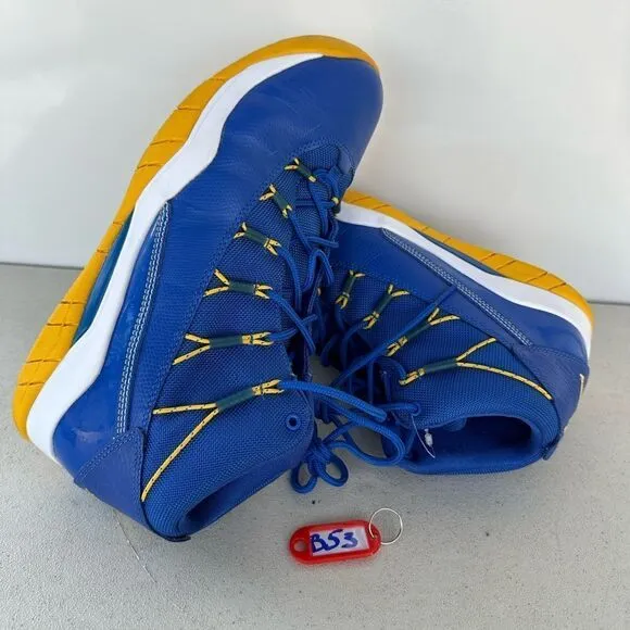 Nike Prime Flight Jordans Golden State Warriors Sneakers Shoes Size 8