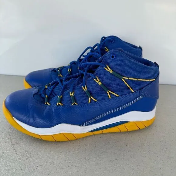Nike Prime Flight Jordans Golden State Warriors Sneakers Shoes Size 8