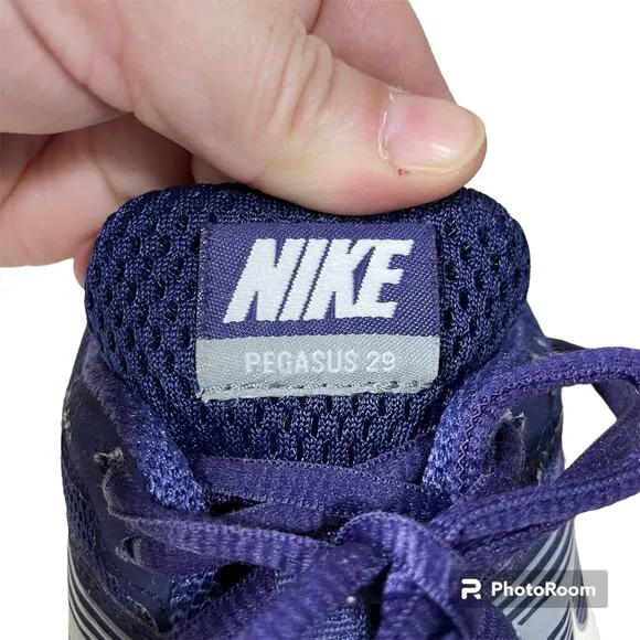 Nike Purple &amp; White Pegasus 29 Women's Running Shoes - Size 7.5 - Fitsole 3