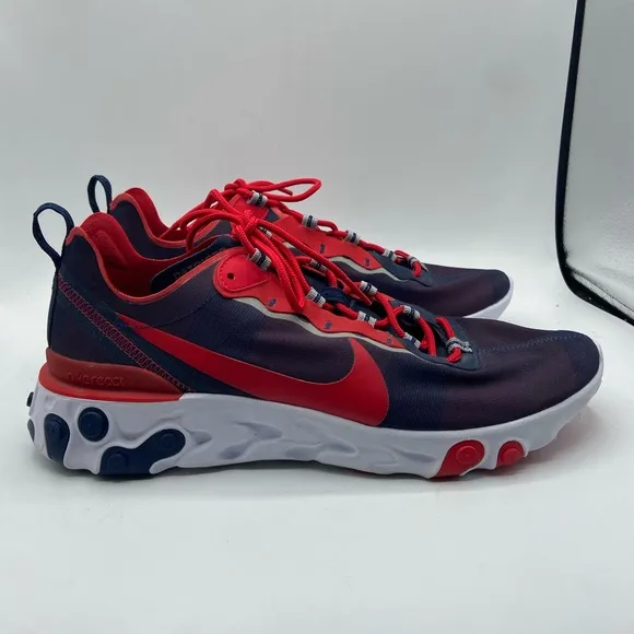 Nike React Element 55 NFL New England Patriots  Shoes Men’s 12