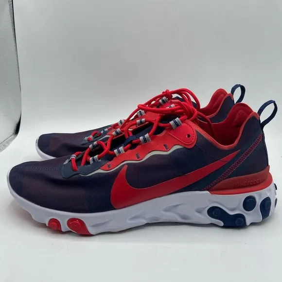 Nike React Element 55 NFL New England Patriots  Shoes Men’s 12