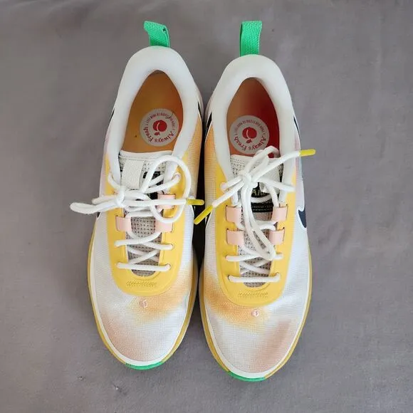 Nike React Infinity Pro Golf Shoes Pastel Yellow Green White Navy Size 7 Women's