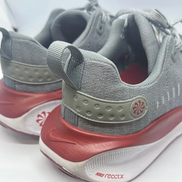 Nike  reactx infinity Run 4 Men's Gray and Red Running Shoes