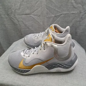 Nike Renew Elevate Basketball Shoes/Sneakers Size 11.5 Cool Grey Metallic Gold