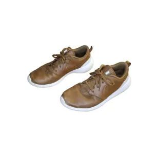 NIKE Roshe G Premium Men's Size 10 Brown Leather Spikeless Golf Shoes AA1838-200