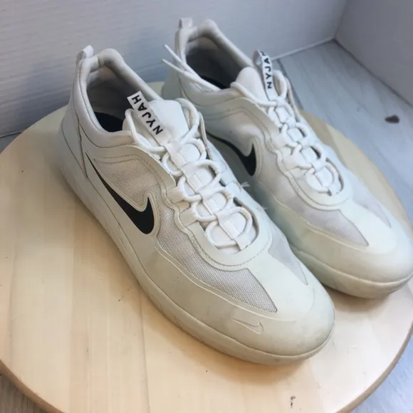 Nike SB Nyjah Free 2 Summit White/Black Shoes Sneakers BV2078-100 Size 10 Men’s
