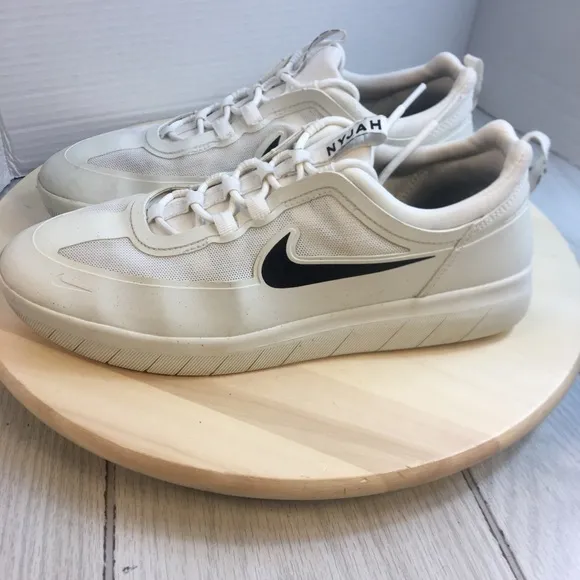 Nike SB Nyjah Free 2 Summit White/Black Shoes Sneakers BV2078-100 Size 10 Men’s