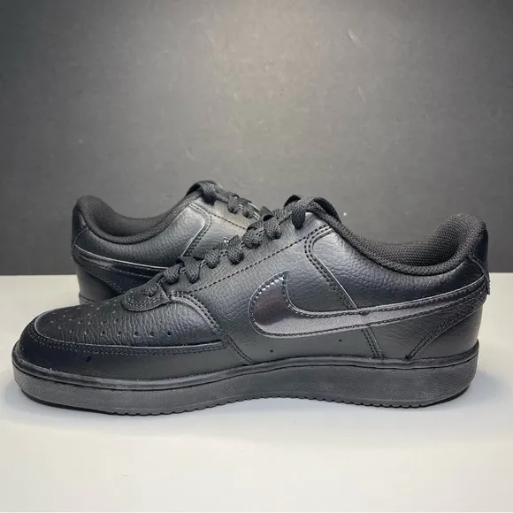 Nike Shoes Court Vision Low Triple Black Athletic CD 5434-003 Womens 6 or 9