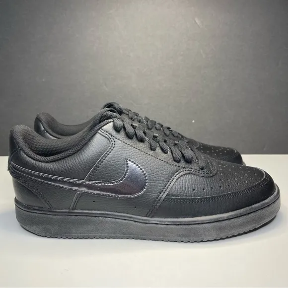 Nike Shoes Court Vision Low Triple Black Athletic CD 5434-003 Womens 6 or 9