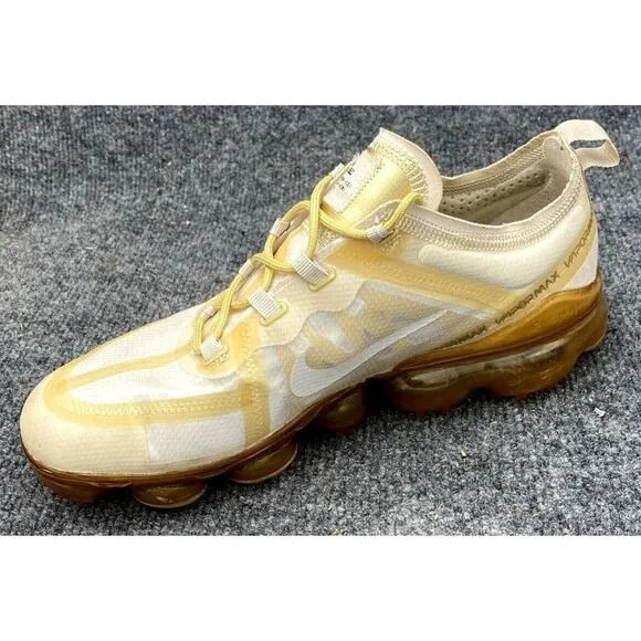 Nike  Shoes Men Size 8.5 Air VaporMax 2019 Cream Light Bone Sneakers AR6632-101