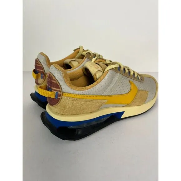 Nike Shoes Mens Size 10.5 Air Max Pre Day‎ Tan Yellow Blue Gray Casual Sneakers