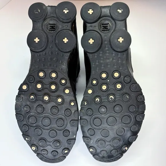 Nike Shox NZ Triple Black Men's Running Shoes Leather 501524-091 Size 10