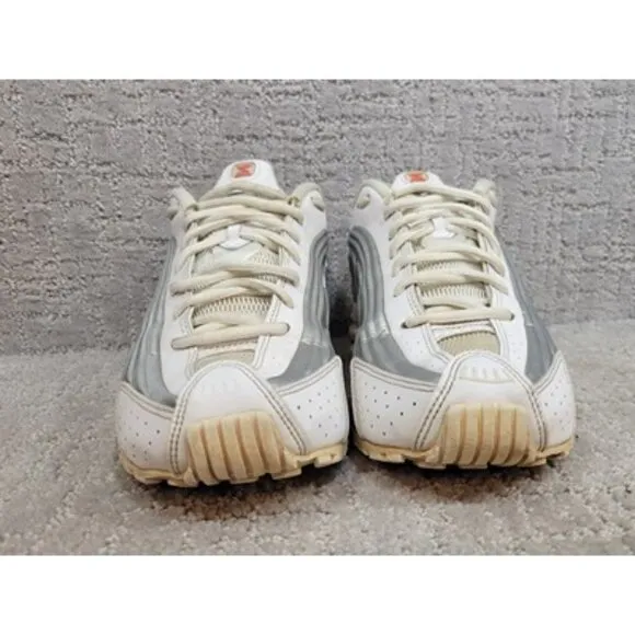 Nike Shox R4 104265-131 Men's Size 8.5 White Metallic Silver 2019 Running Shoes
