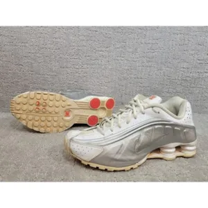 Nike Shox R4 104265-131 Men's Size 8.5 White Metallic Silver 2019 Running Shoes