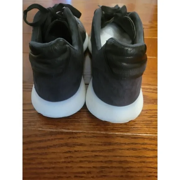 Nike  Size 12 Roshe Tiempo 6 Men's Black Leather Suede Running Shoes 853535-002