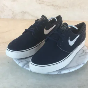 Nike Stephan Janoski ZOOM 615957-428 Blue Lace-Up Sneaker Man's Size 11 1/2
