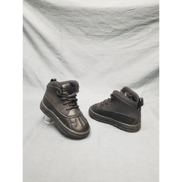 Nike Toddler's Woodside 2 High Top Slip On Black Boots Size 6c NEW IN BOX!