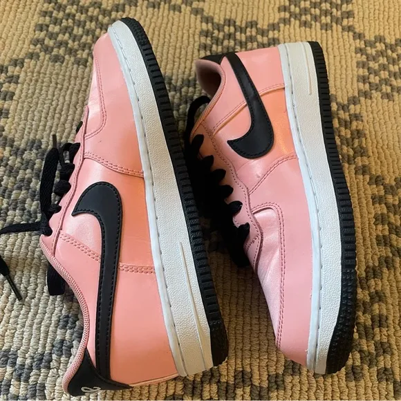 Nike Valentines Day Youth Size 3Y Pink/Black Kids Casual Sneakers Shoes