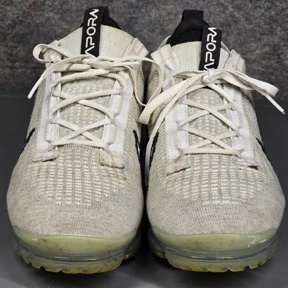 Nike Vapormax Flyknit Men's Sneakers 10 Monochrome White Black Shoes‎ DH4084-100