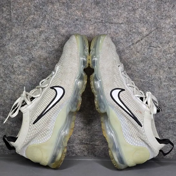 Nike Vapormax Flyknit Men's Sneakers 10 Monochrome White Black Shoes‎ DH4084-100