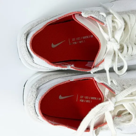 Nike Waffle One Vintage DX2929-100 Shoes Sneakers White Picante Red Orange 8.5