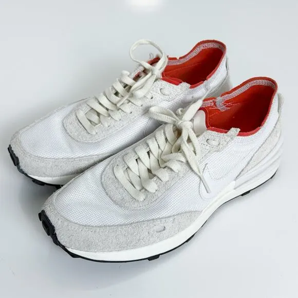 Nike Waffle One Vintage DX2929-100 Shoes Sneakers White Picante Red Orange 8.5