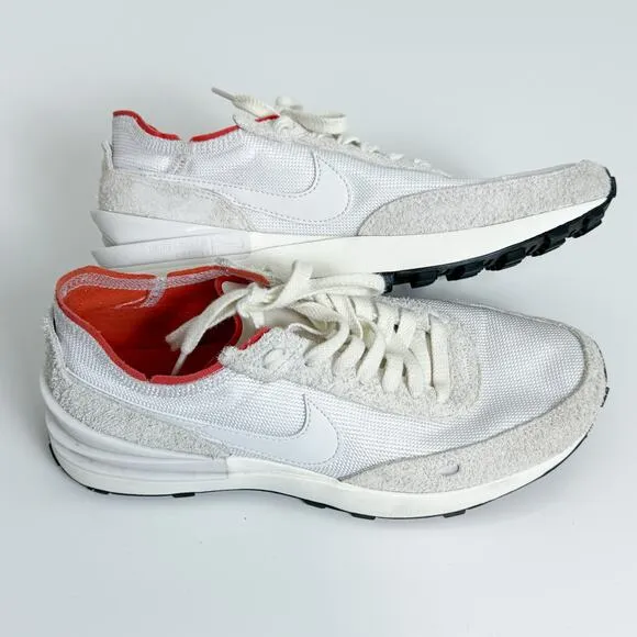 Nike Waffle One Vintage DX2929-100 Shoes Sneakers White Picante Red Orange 8.5