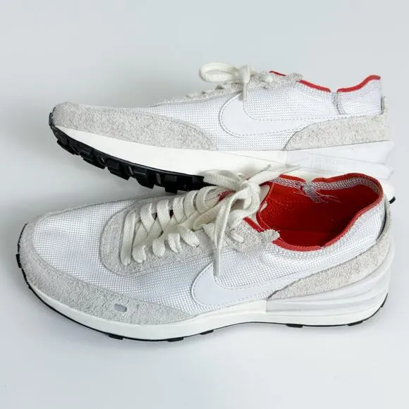 Nike Waffle One Vintage DX2929-100 Shoes Sneakers White Picante Red Orange 8.5