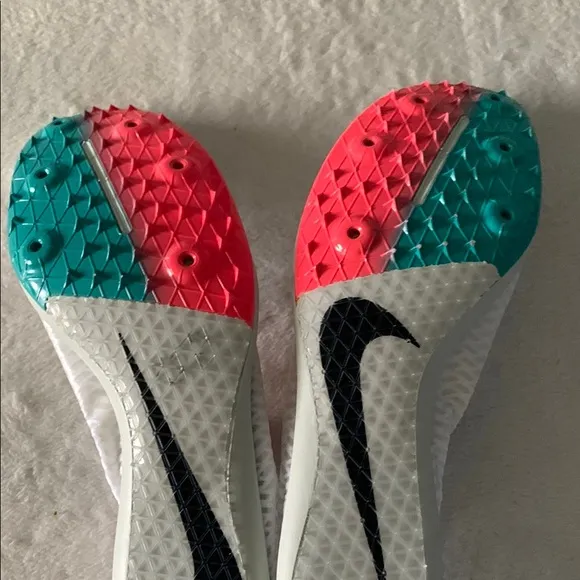 Nike White and Multicolor Sneakers cleats