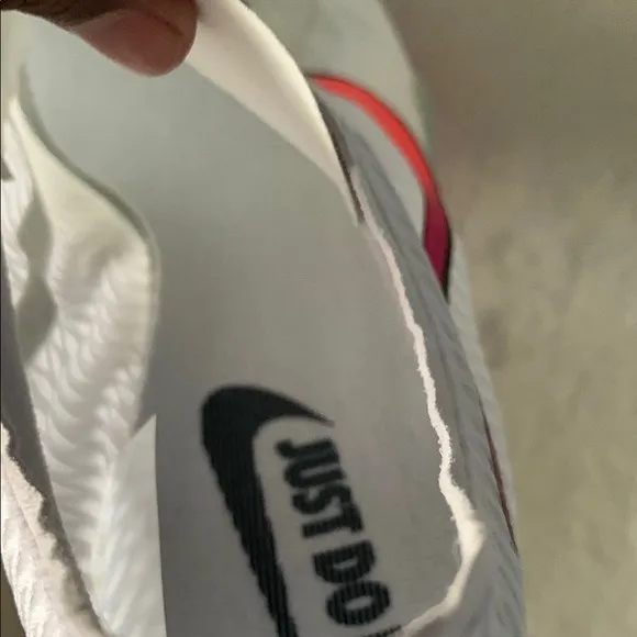 Nike White and Multicolor Sneakers cleats