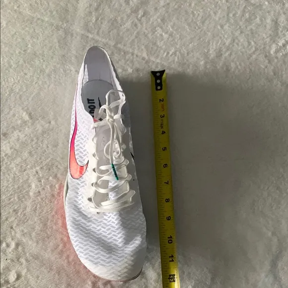 Nike White and Multicolor Sneakers cleats