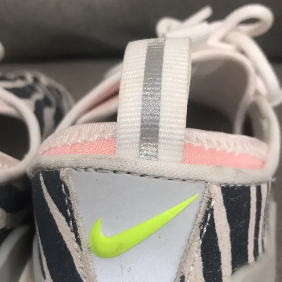 Nike X Olivia Kim Air Footscape No Cover Zebra Print Shoes