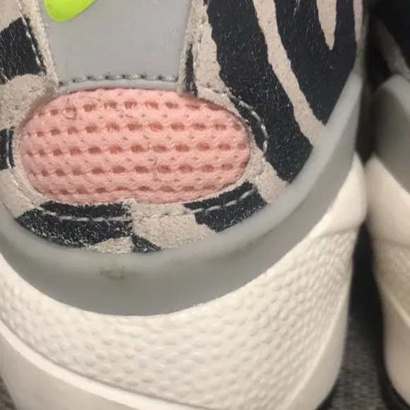 Nike X Olivia Kim Air Footscape No Cover Zebra Print Shoes