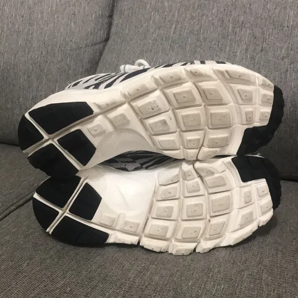 Nike X Olivia Kim Air Footscape No Cover Zebra Print Shoes